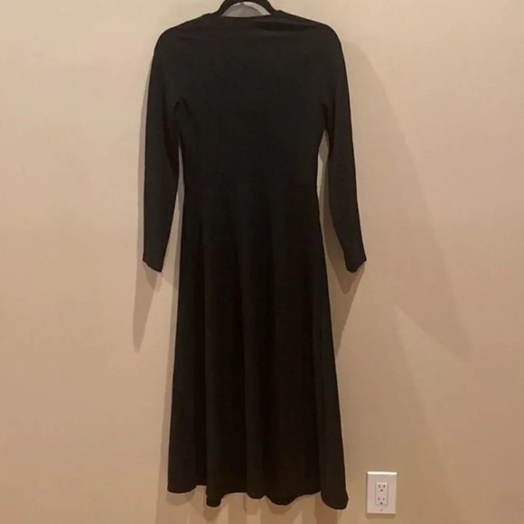 ZARA Midi Dress With Slit Strappy Cutout Top Long
Sleeve Black Dress - Picture 10 of 10